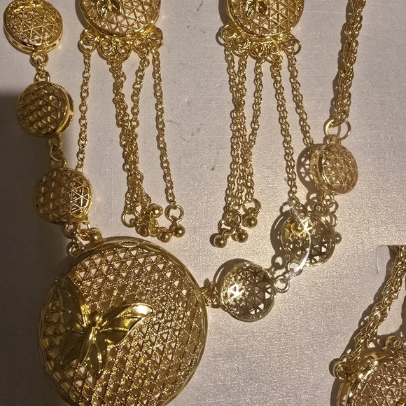 21kgp Dubai Jewelry- Elegant Gold Jewelry Set - Picture 4 of 8